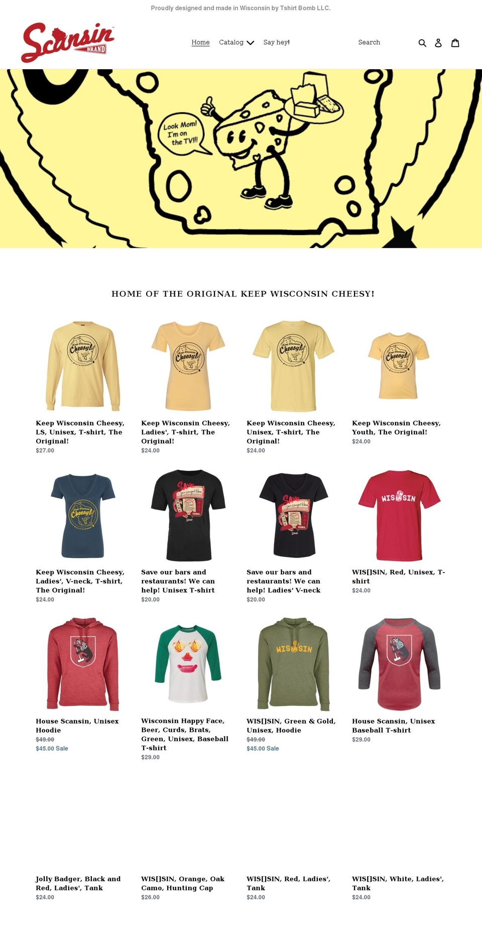 scansinbrand.com shopify website screenshot