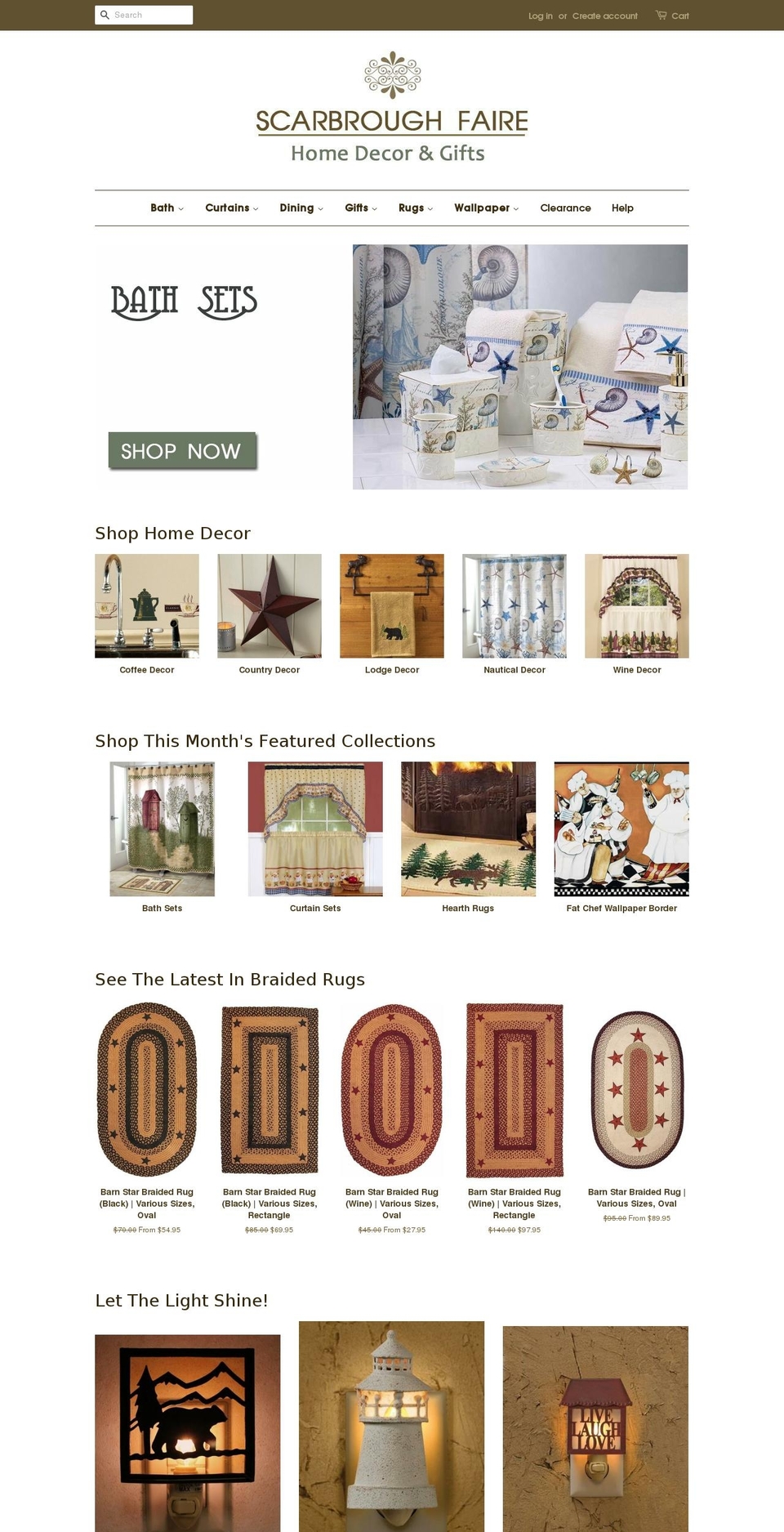 scarbroughfaire.com shopify website screenshot