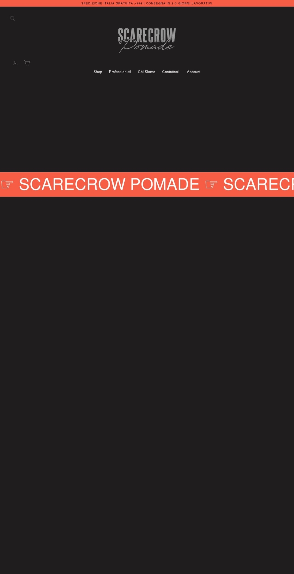 scarecrowpomade.com shopify website screenshot