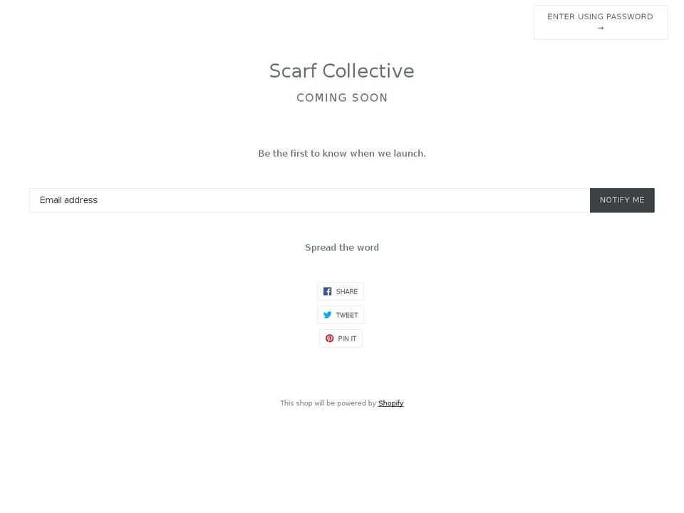 scarfcollective.com — Shopify storefront screenshot
