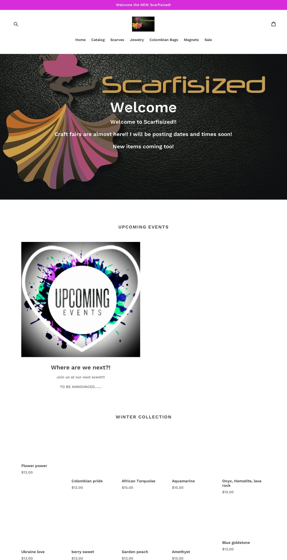 scarfisized.com — Shopify storefront screenshot