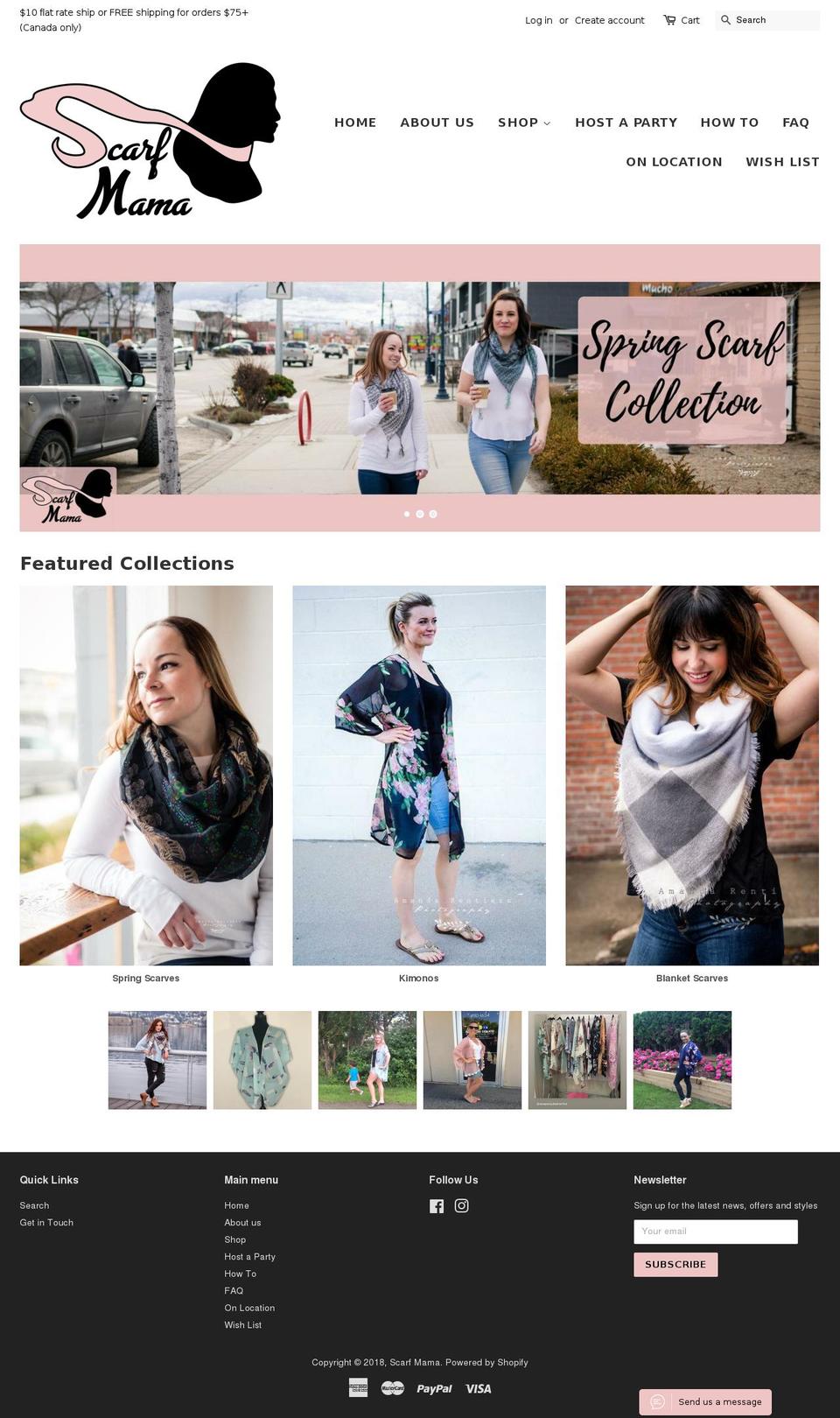 scarfmama.com — Shopify storefront screenshot