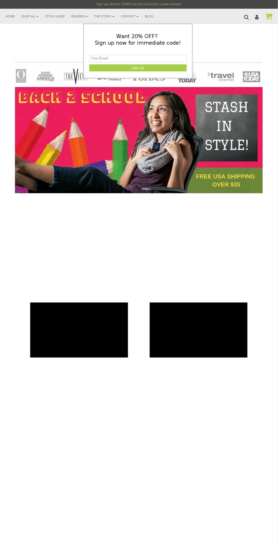 scarfwithpocket.com — Shopify storefront screenshot