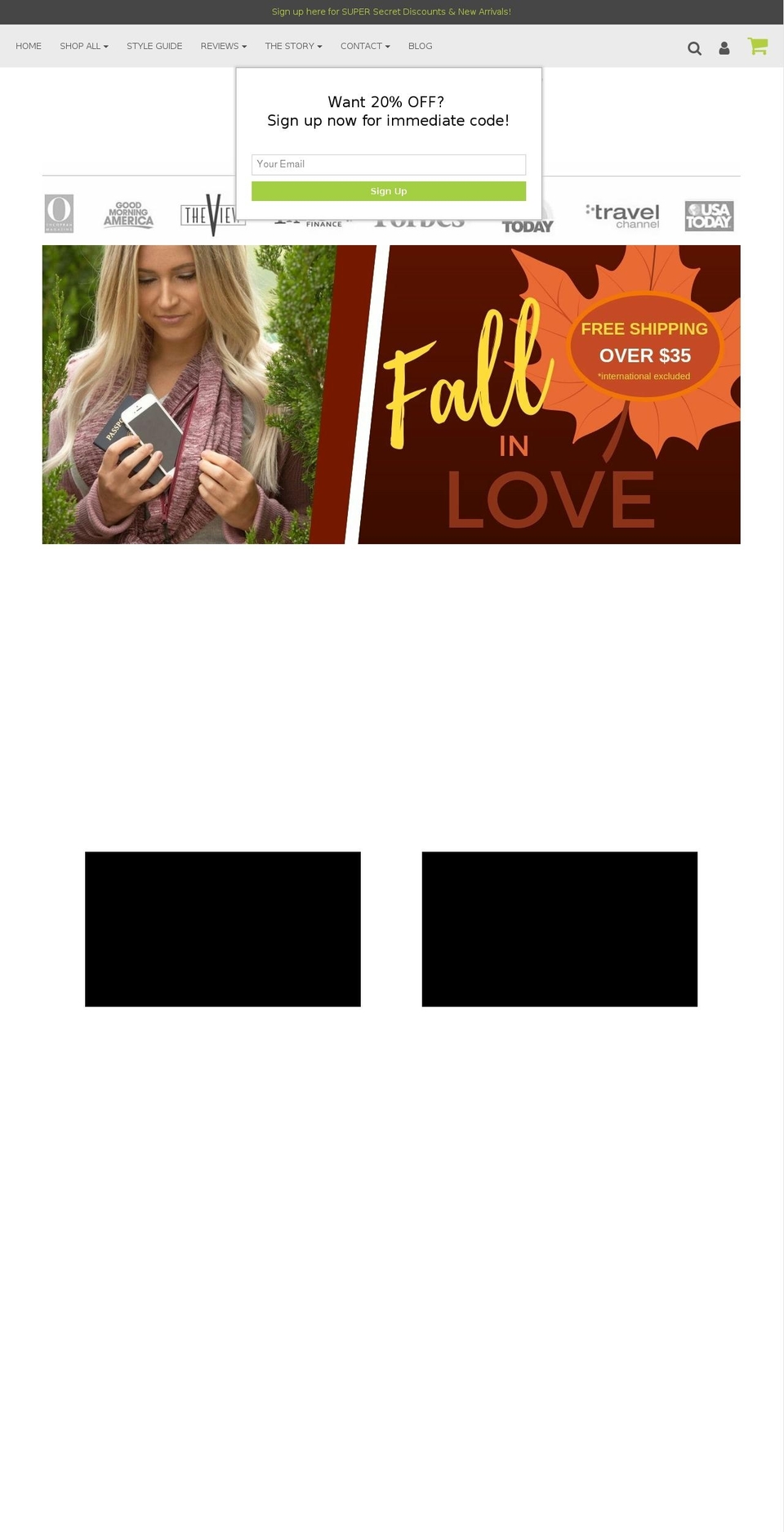 scarfwithpockets.com — Shopify storefront screenshot