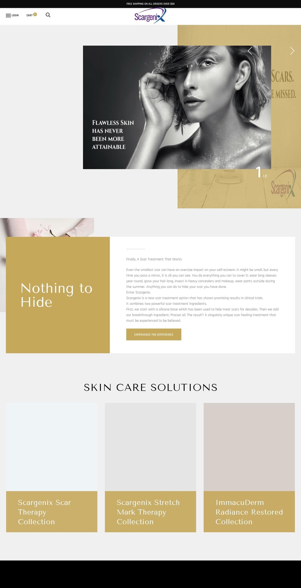 scargenix.com shopify website screenshot