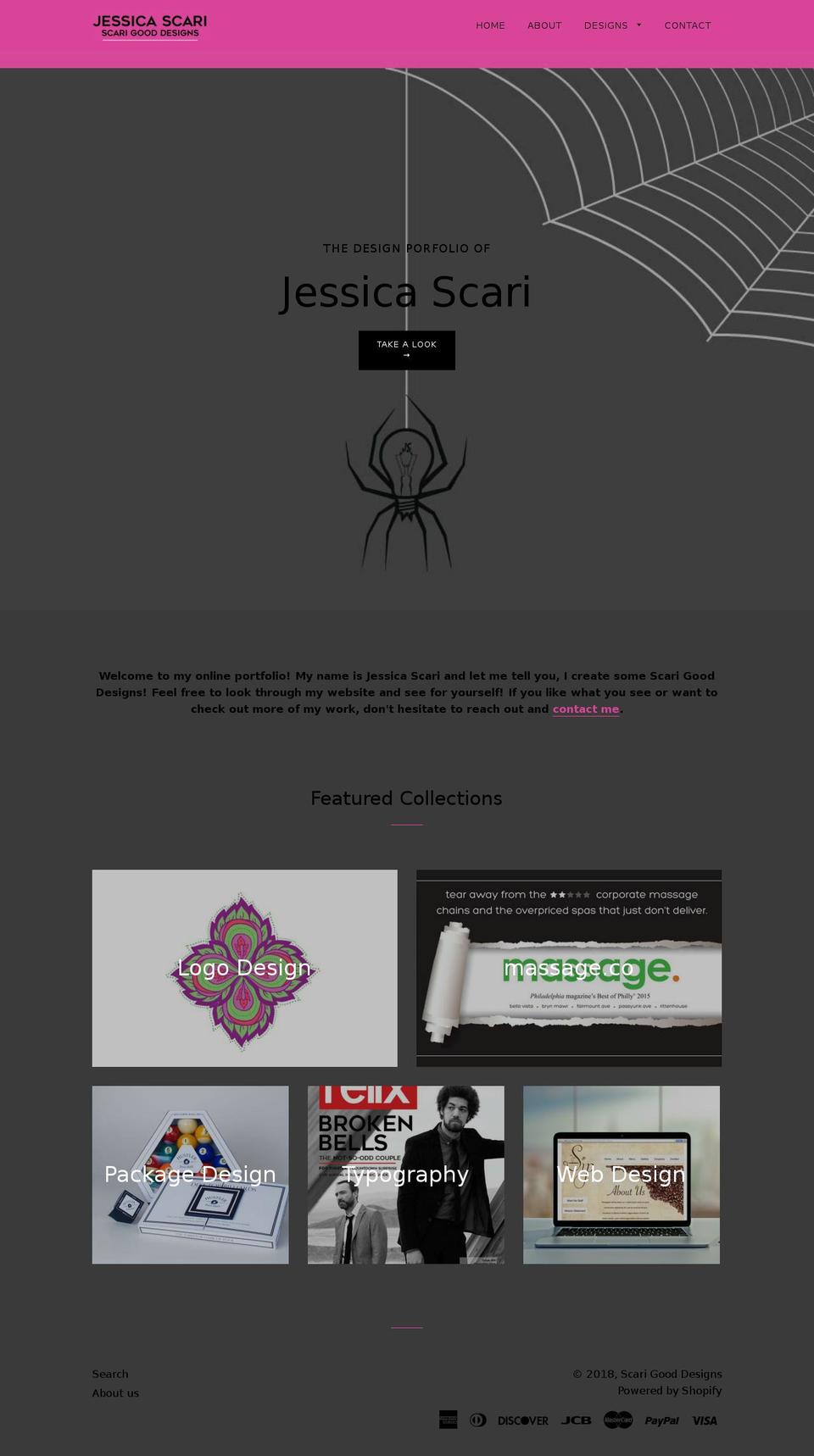 scarigooddesigns.com shopify website screenshot