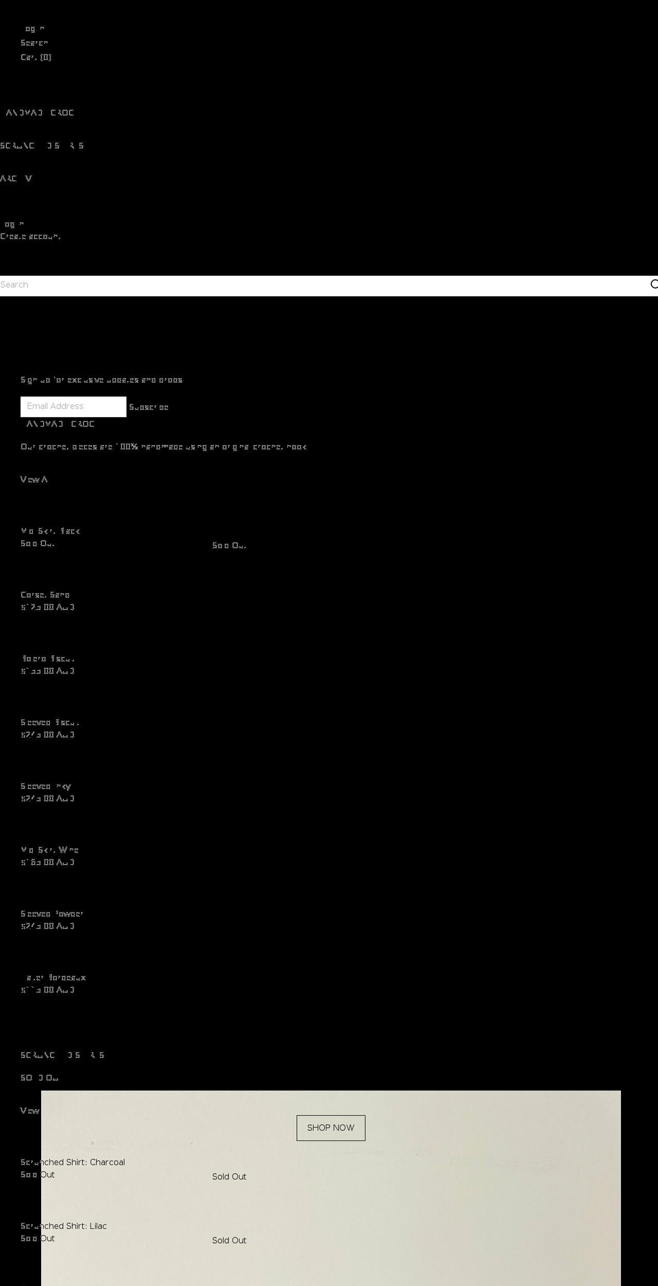 scarlet-sam.com shopify website screenshot