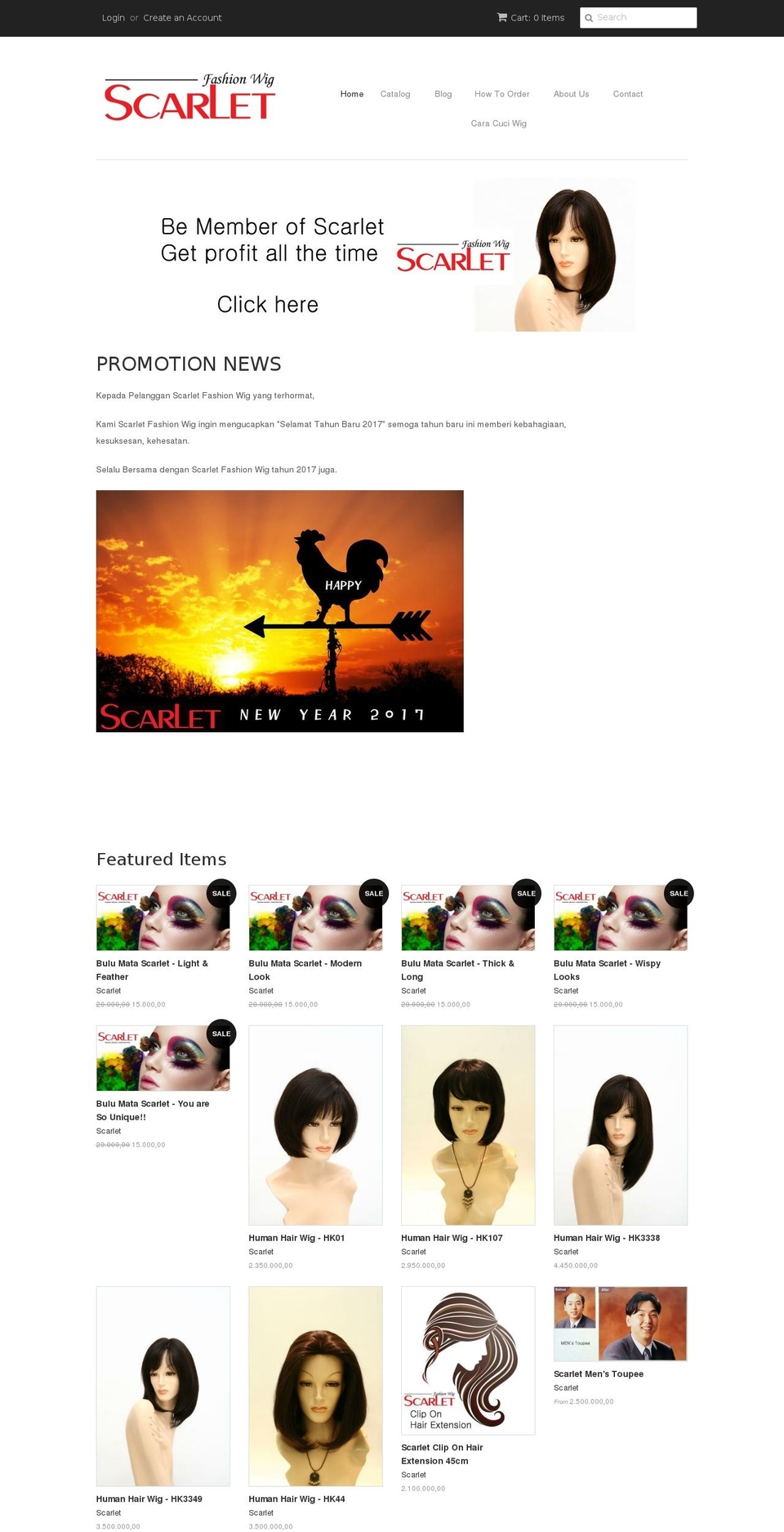 scarlet4u.com shopify website screenshot