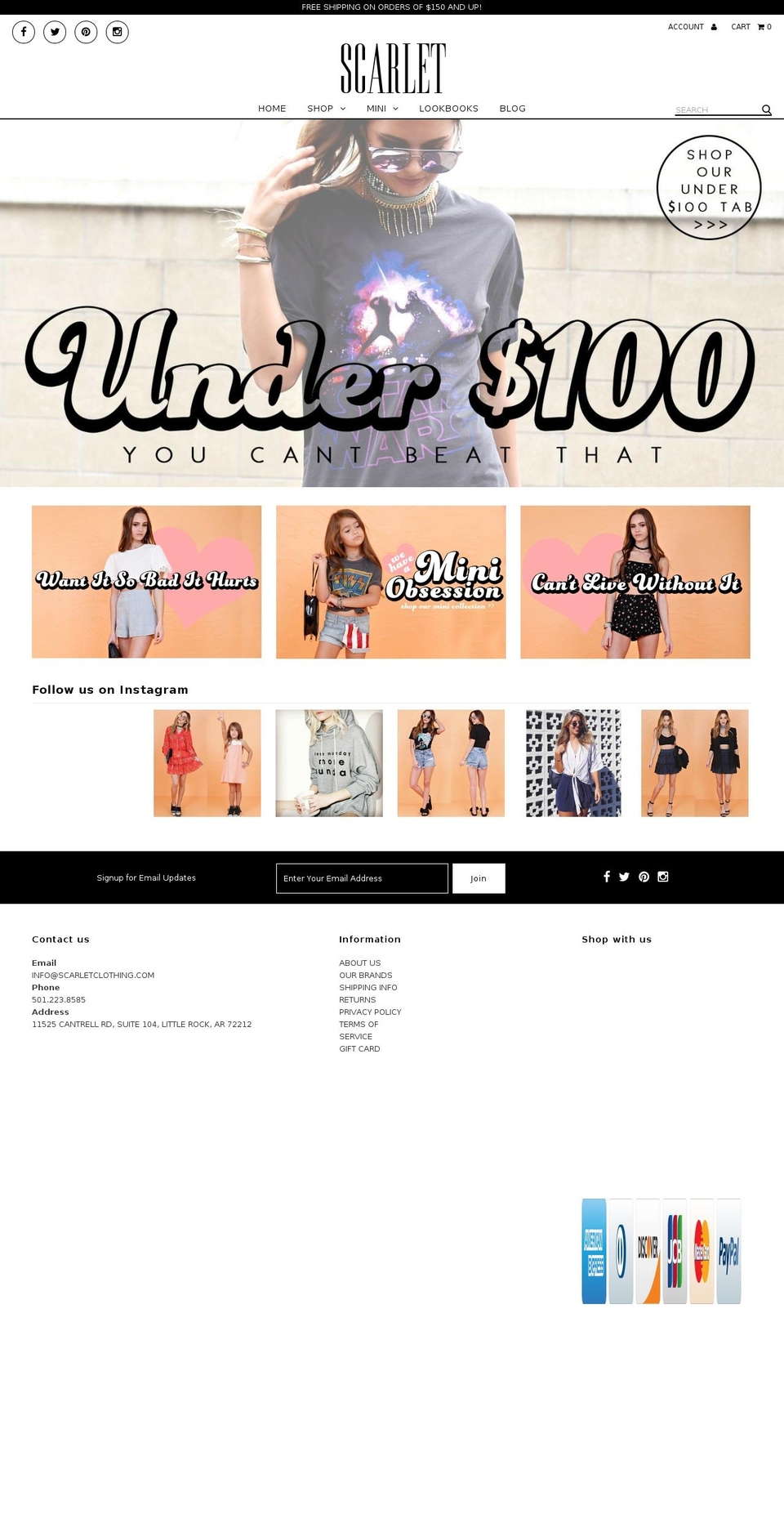 Fashionopolism Shopify theme site example scarletclothing.com