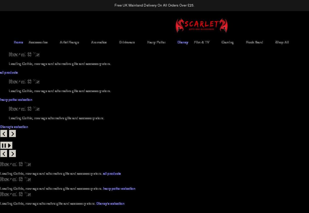 scarletgiftshop.com shopify website screenshot