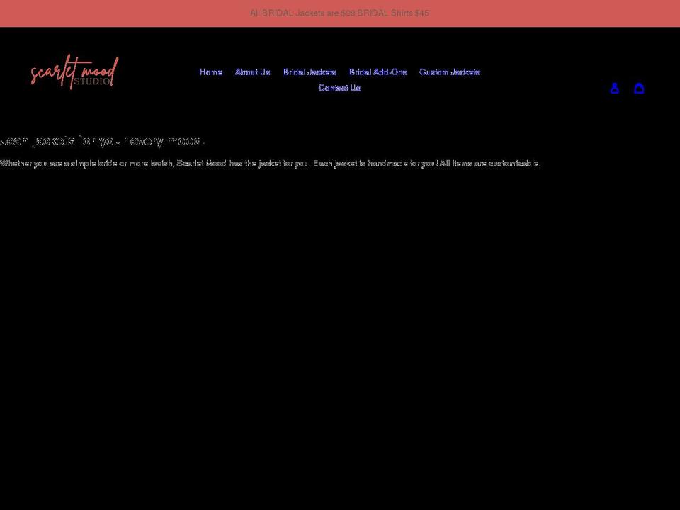 scarletmoodstudio.com shopify website screenshot