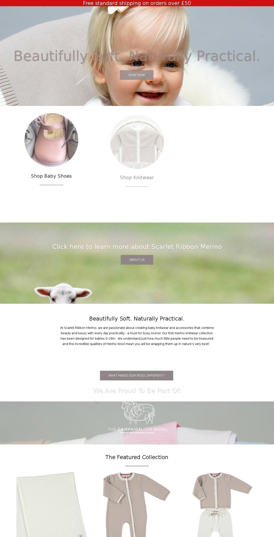 scarletribbonmerino.com shopify website screenshot