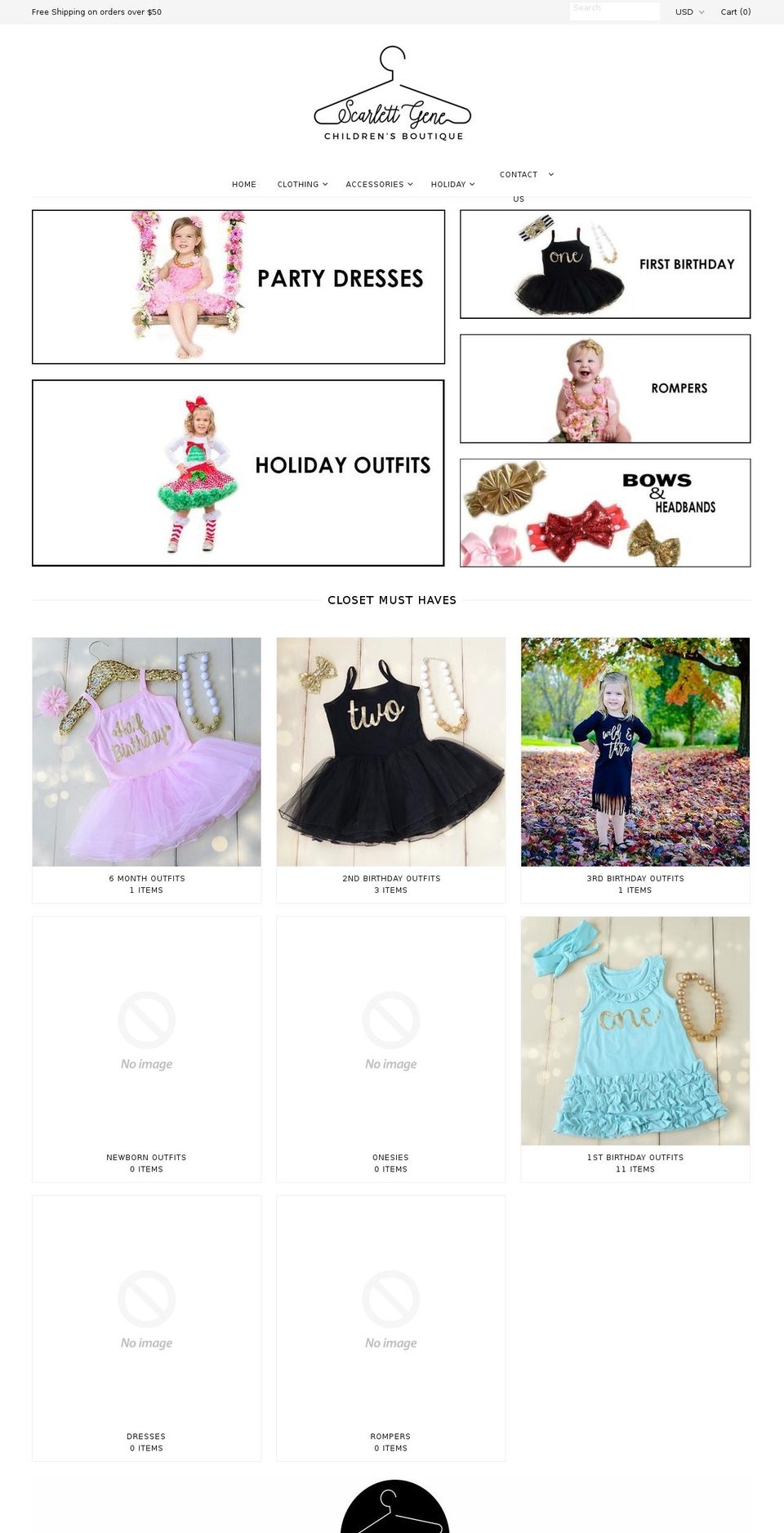 scarlettgene.com — Shopify storefront screenshot
