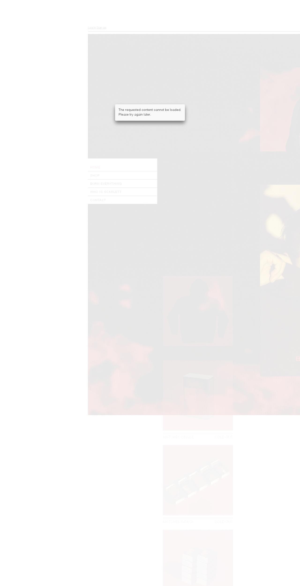 scarlettmatches.com shopify website screenshot