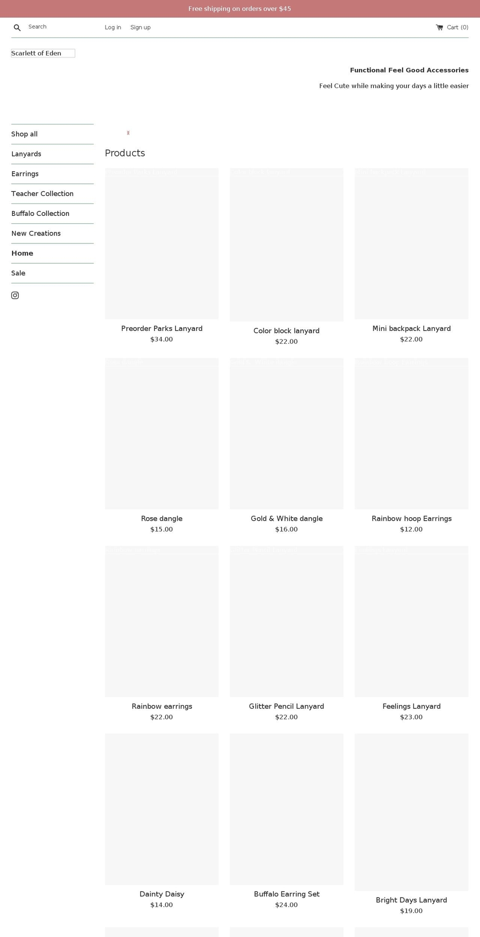 scarlettofeden.com shopify website screenshot