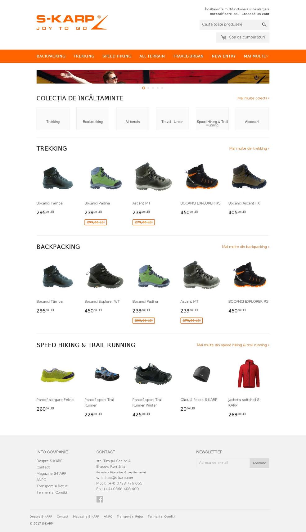 scarp.ro shopify website screenshot