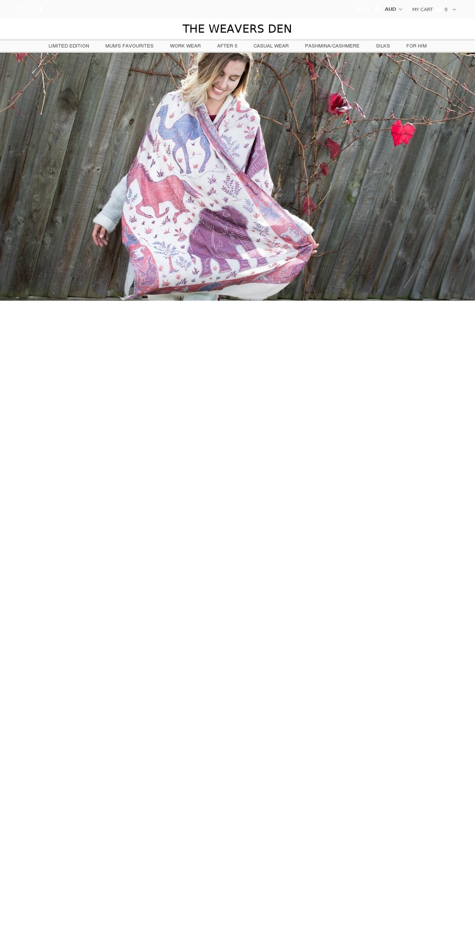 scarvesareus.com — Shopify storefront screenshot