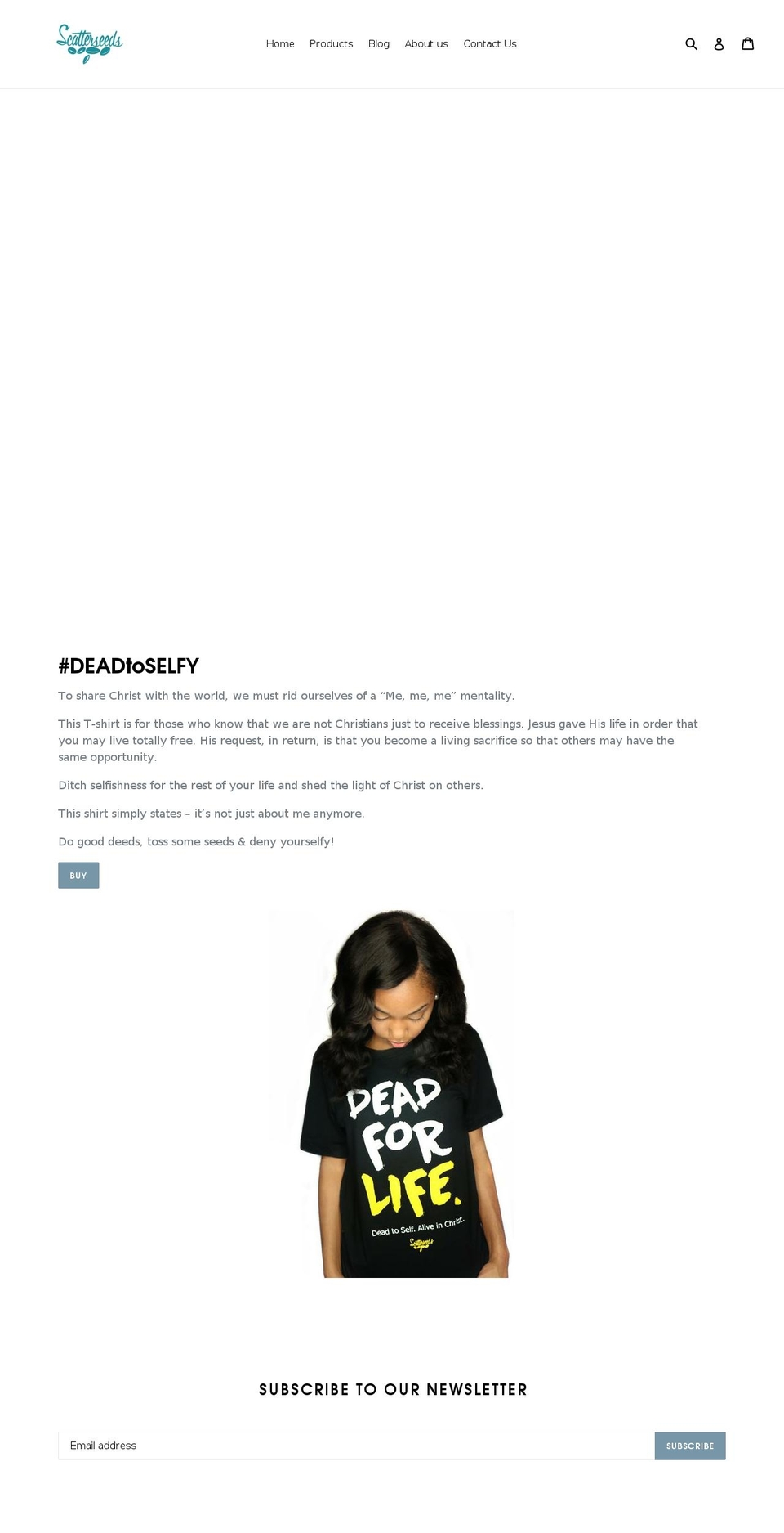 scatterseedsgear.com shopify website screenshot