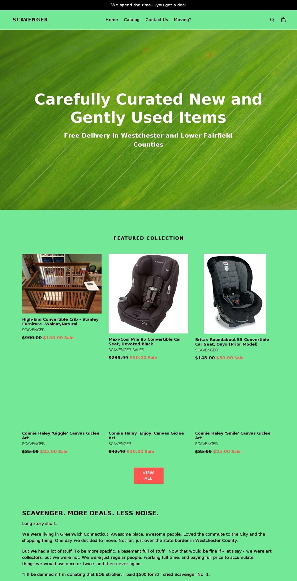 scavengersale.com — Shopify storefront screenshot