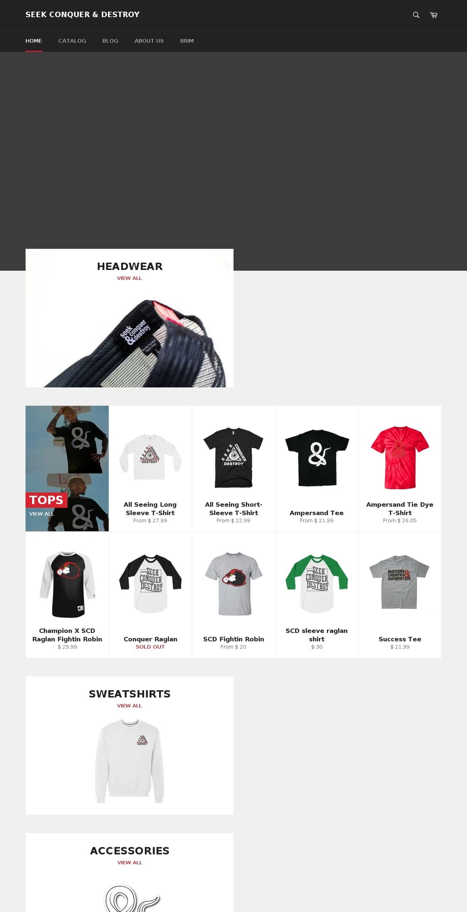 scdaction.com — Shopify storefront screenshot