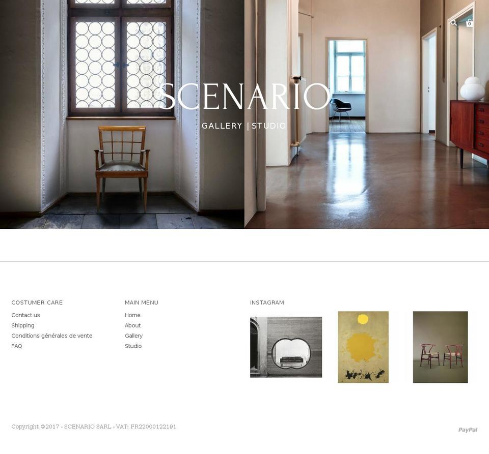 scenariogallery.com — Shopify storefront screenshot