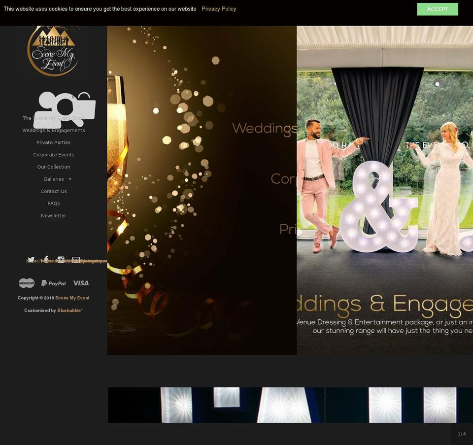scenemyevent.com — Shopify storefront screenshot