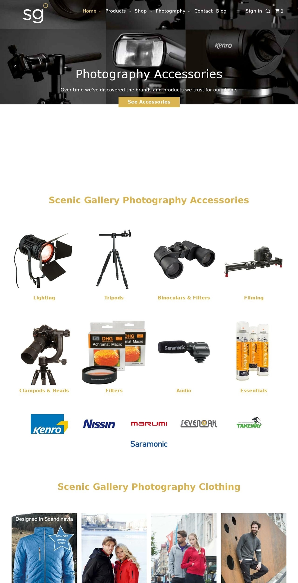 scenicgallery.shop shopify website screenshot