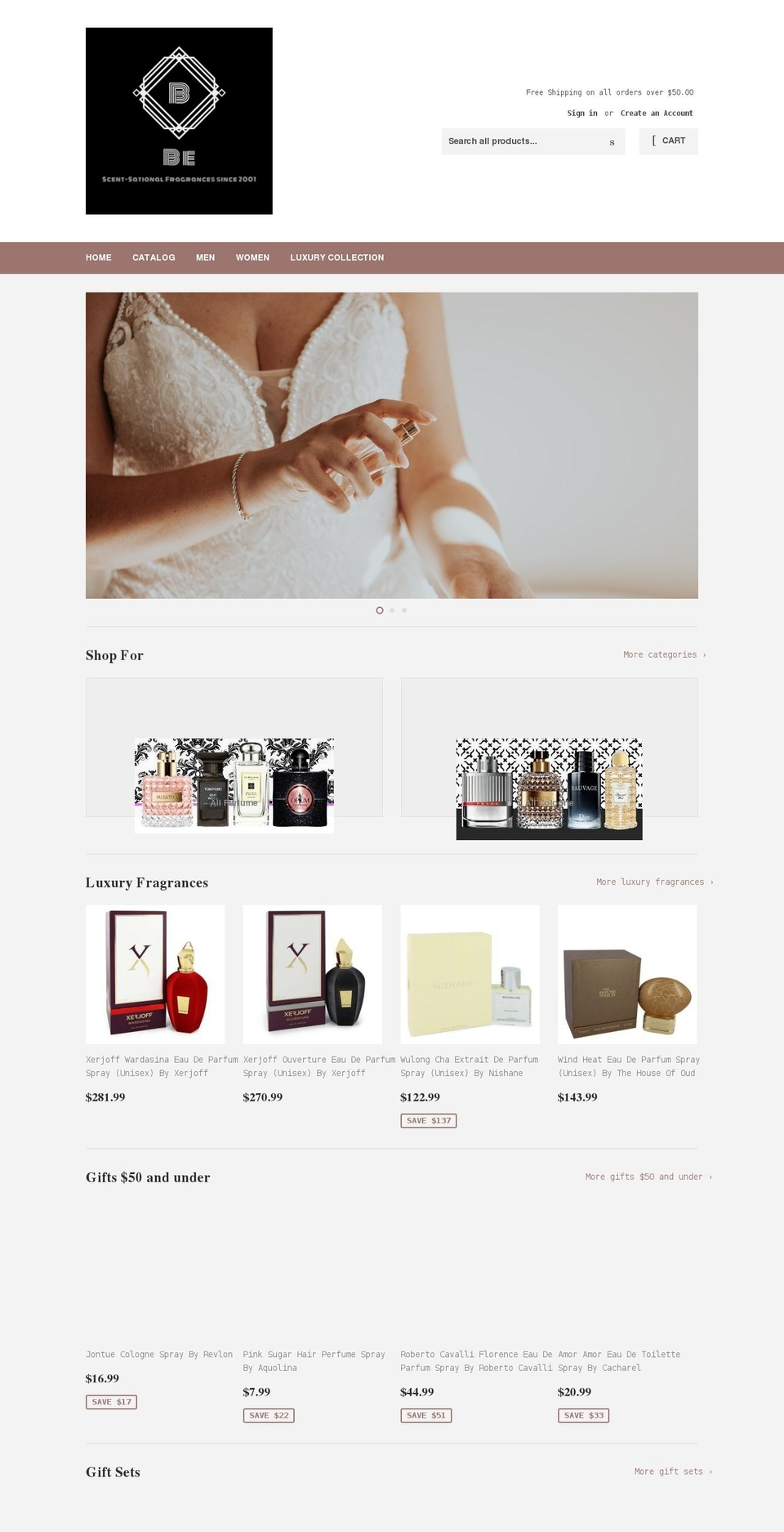 scent-sationalfragrances.com shopify website screenshot