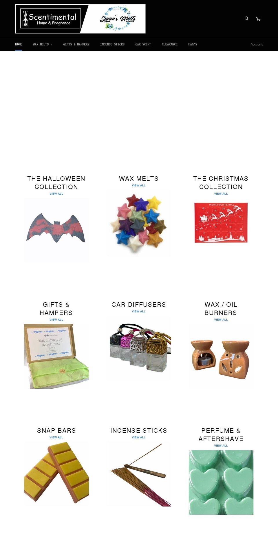 scentimental.com shopify website screenshot