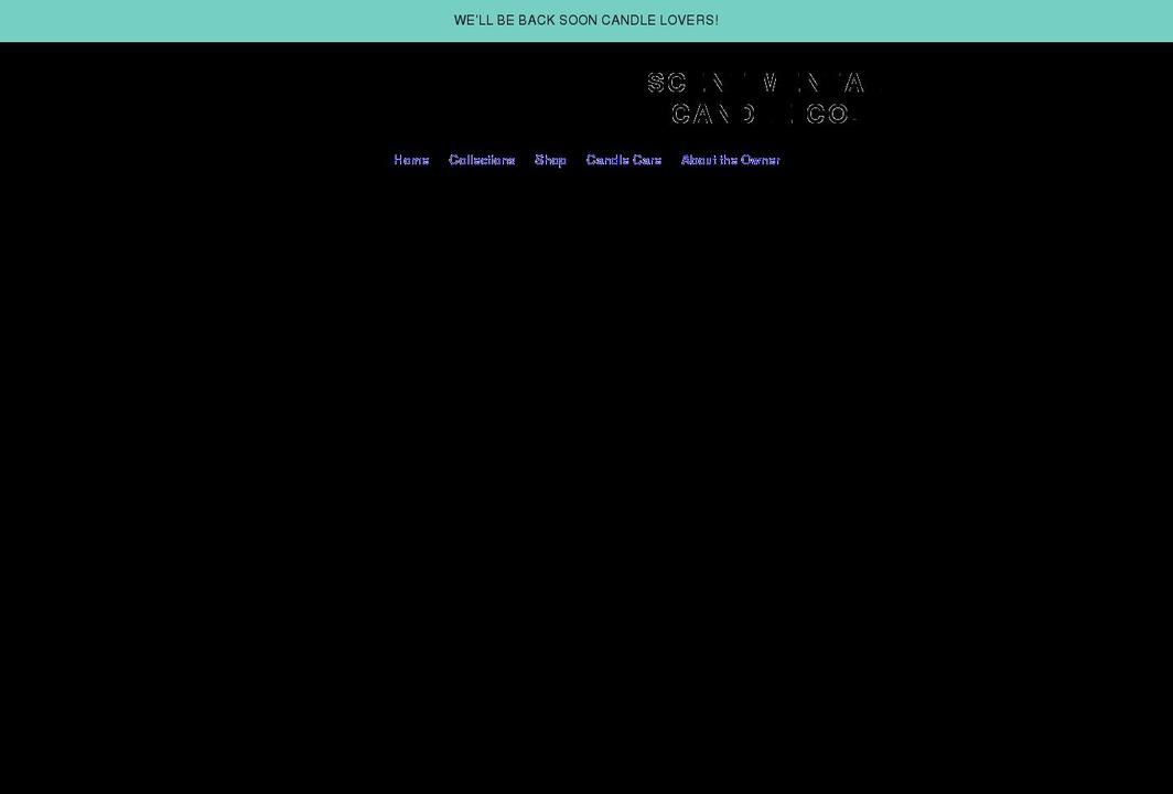 scentimentalcandleco.com shopify website screenshot