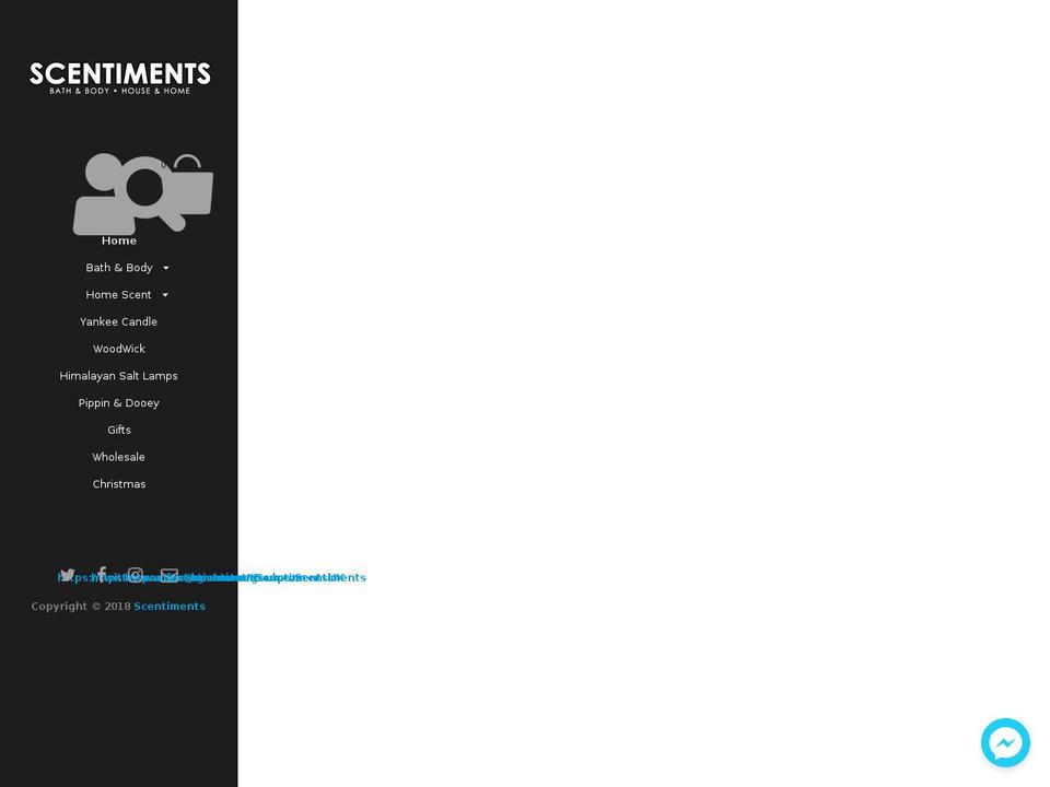 scentimentsuk.com — Shopify storefront screenshot