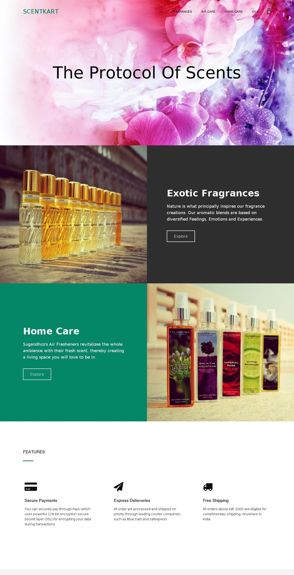 scentkart.com shopify website screenshot