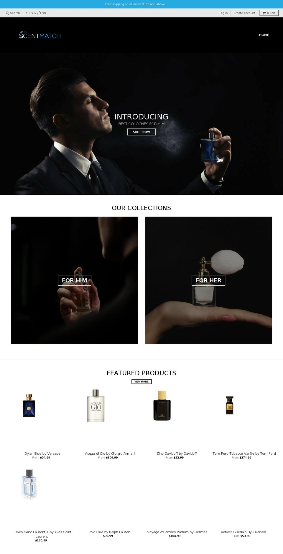 scentmatch.net shopify website screenshot