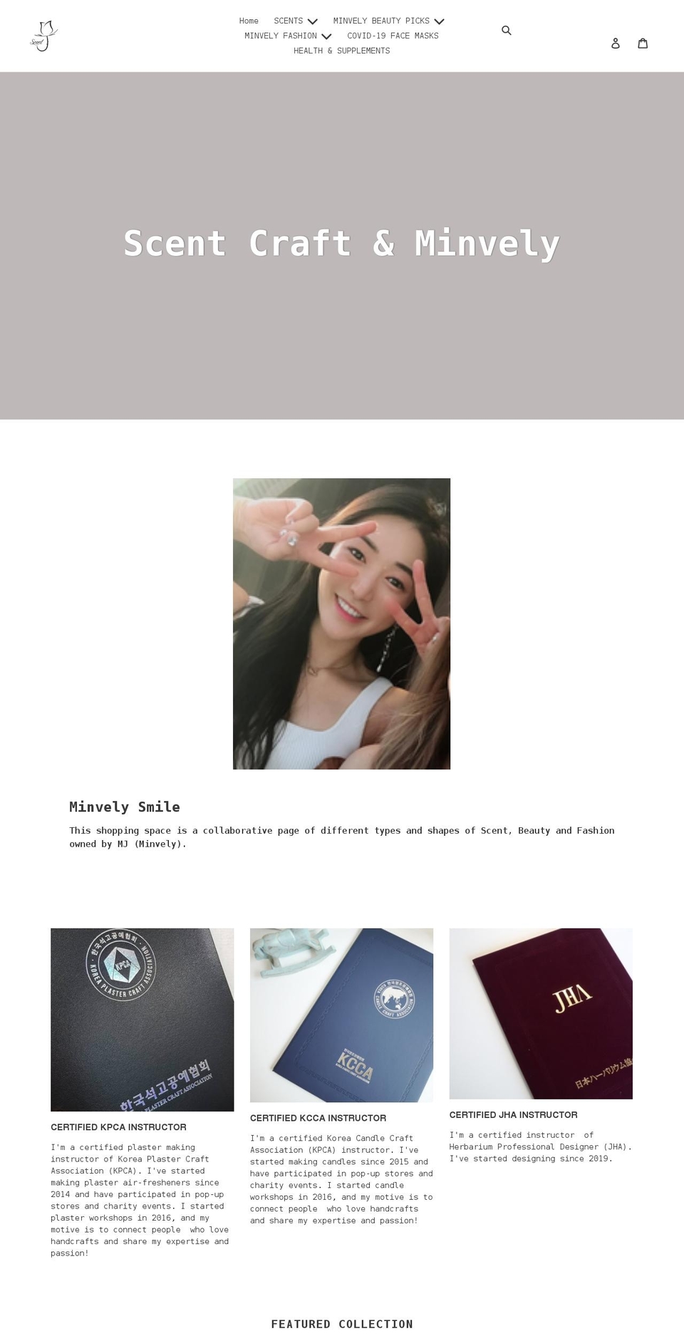 scentmj.com shopify website screenshot