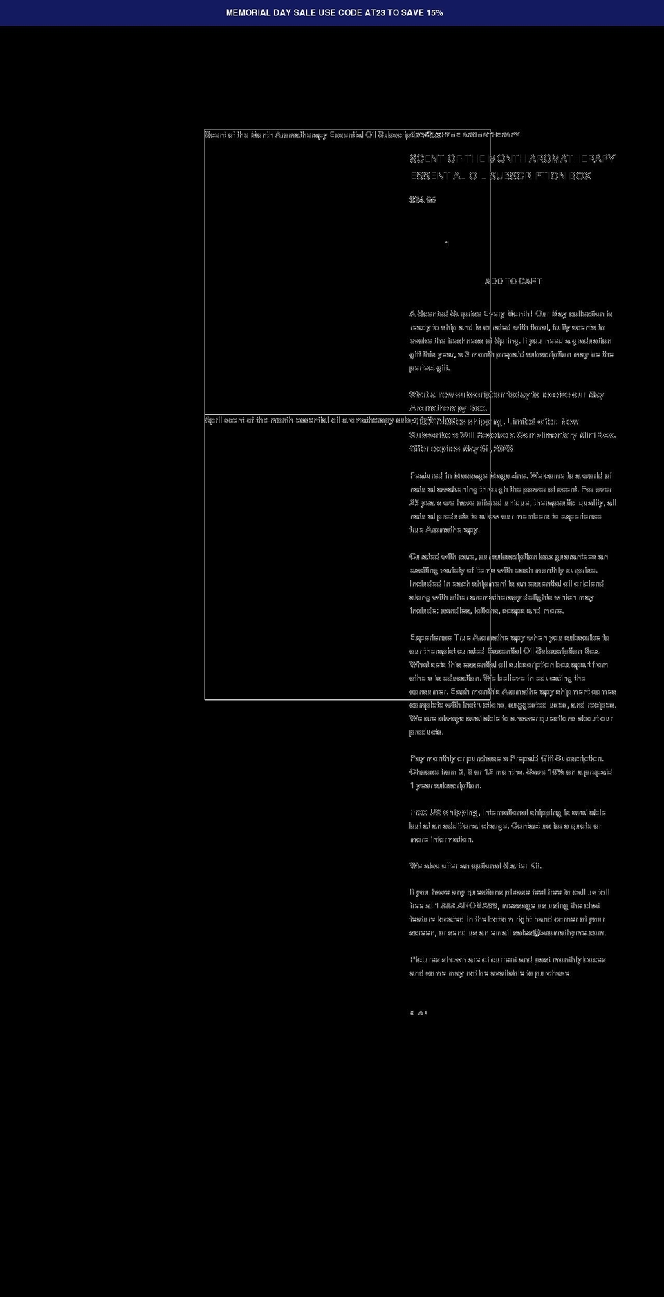 scentofthemonthclub.com shopify website screenshot