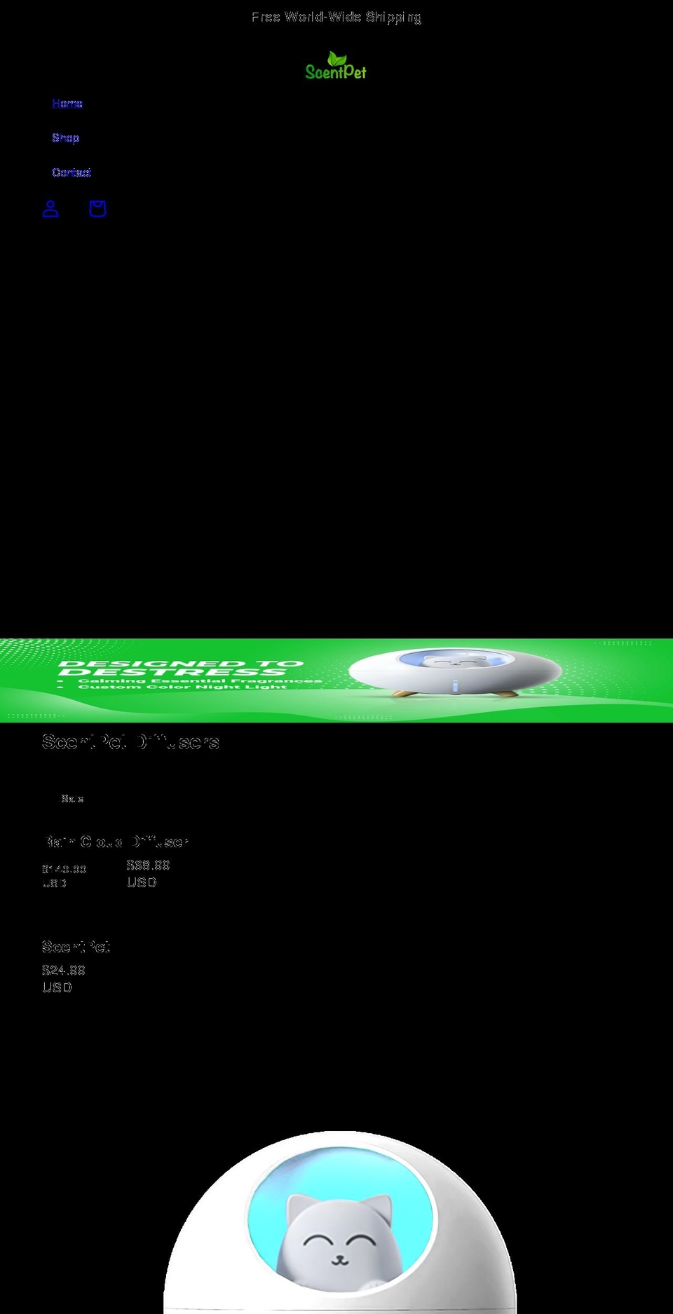 scentpet.com shopify website screenshot