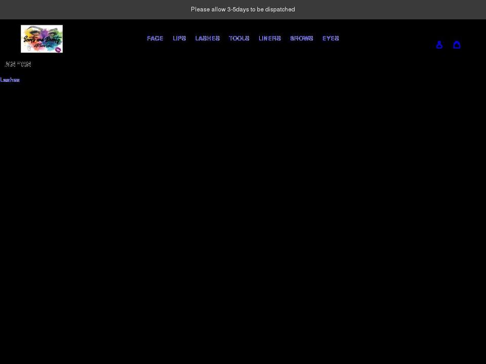 scentsandbeautyy.co.uk shopify website screenshot