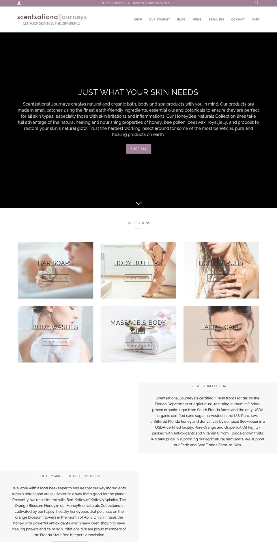 scentsationaljourneys.com shopify website screenshot