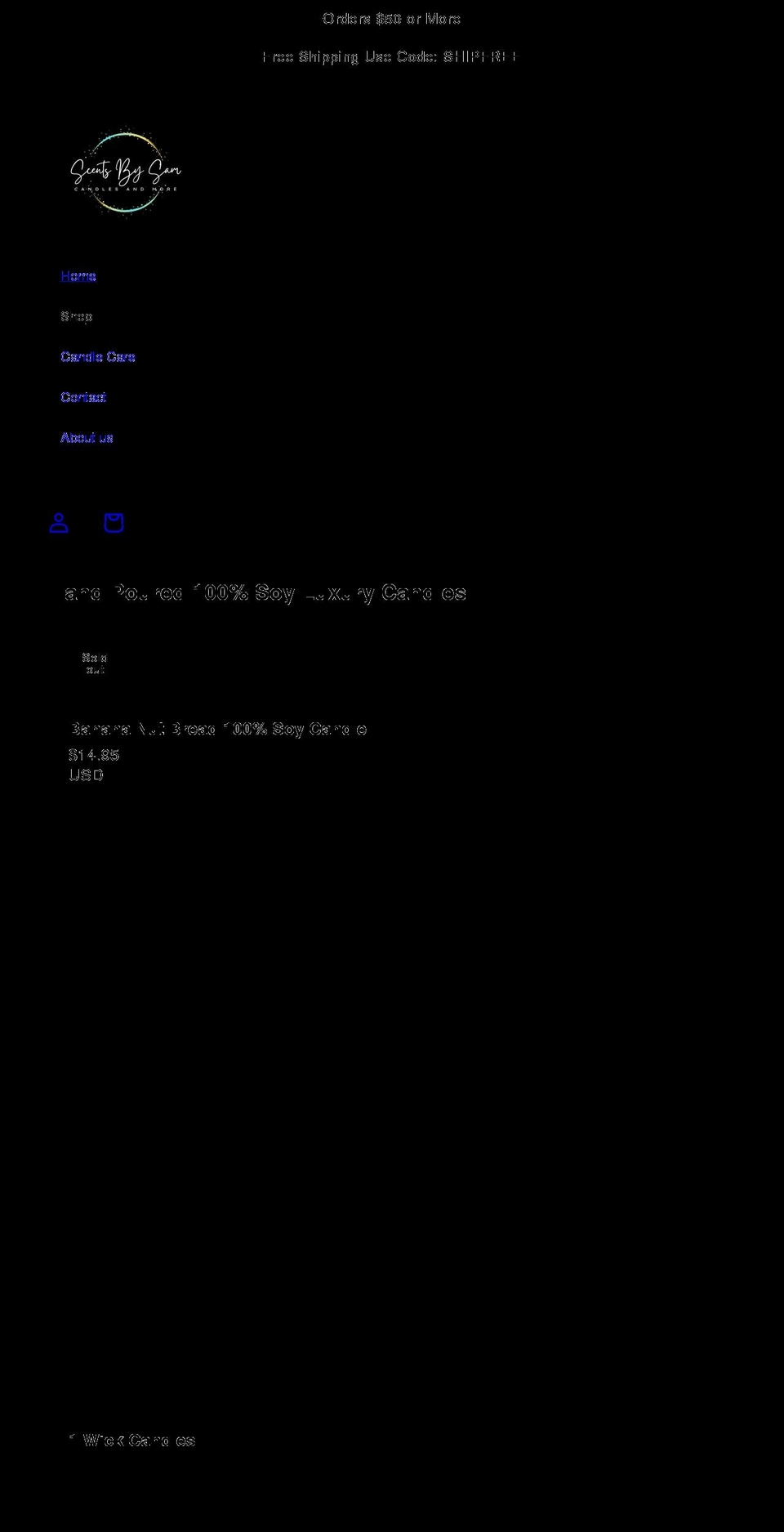 scentsbysam.com shopify website screenshot