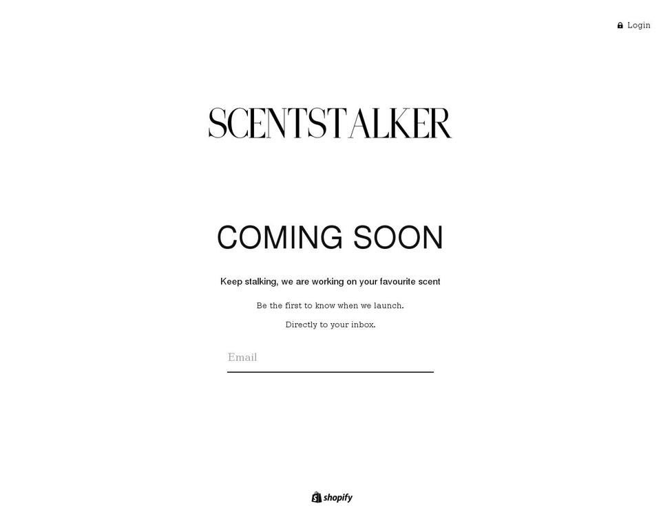 scentstalker.com shopify website screenshot