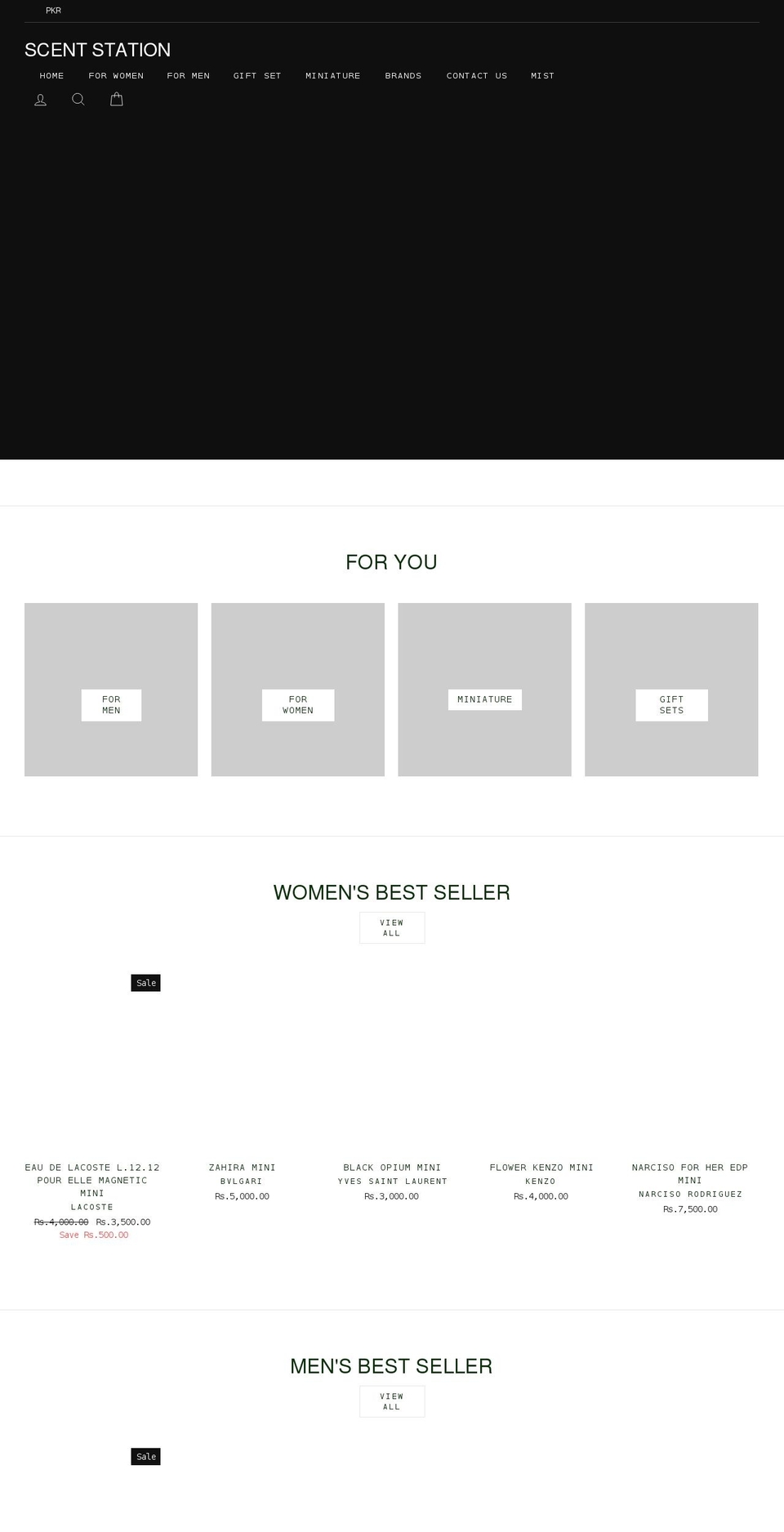 scentstation.pk shopify website screenshot