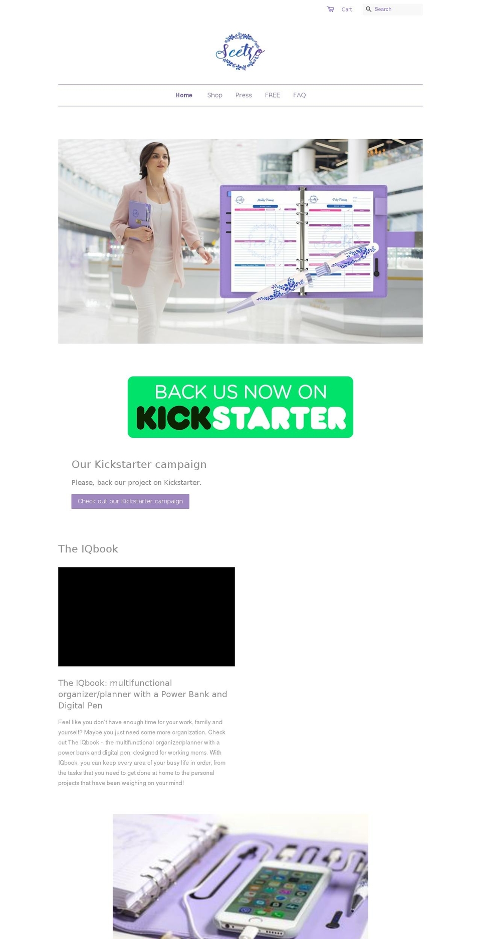 scetro.com — Shopify storefront screenshot