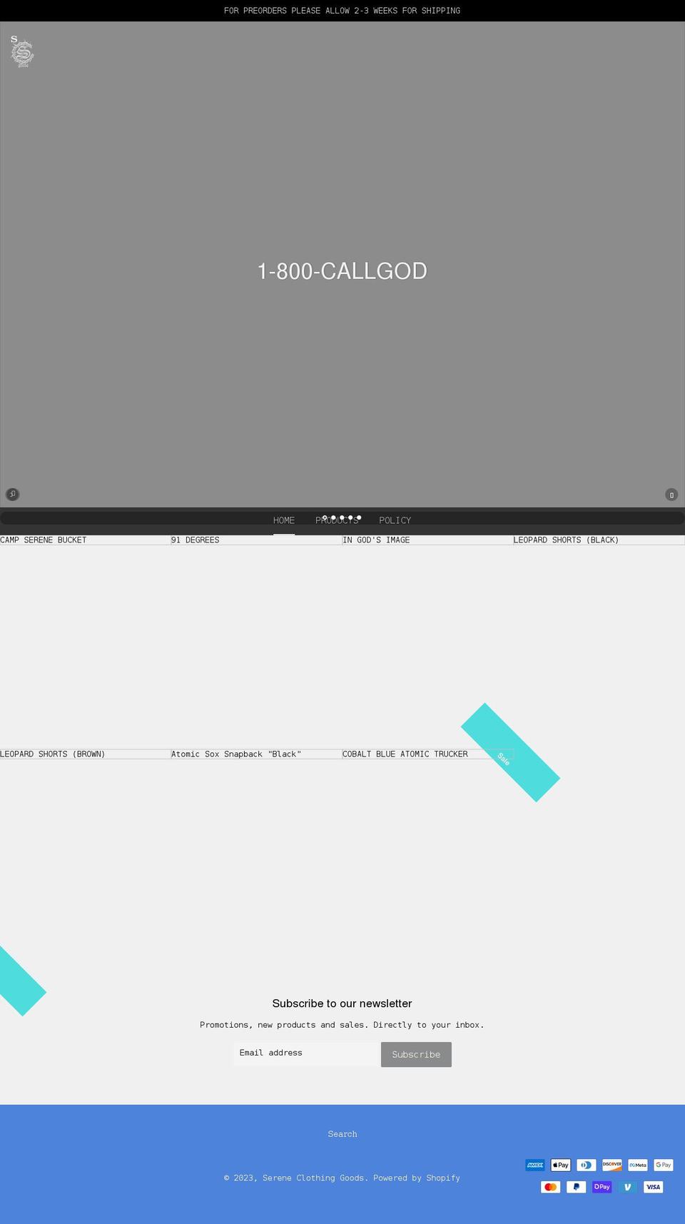 scg2020.shop shopify website screenshot