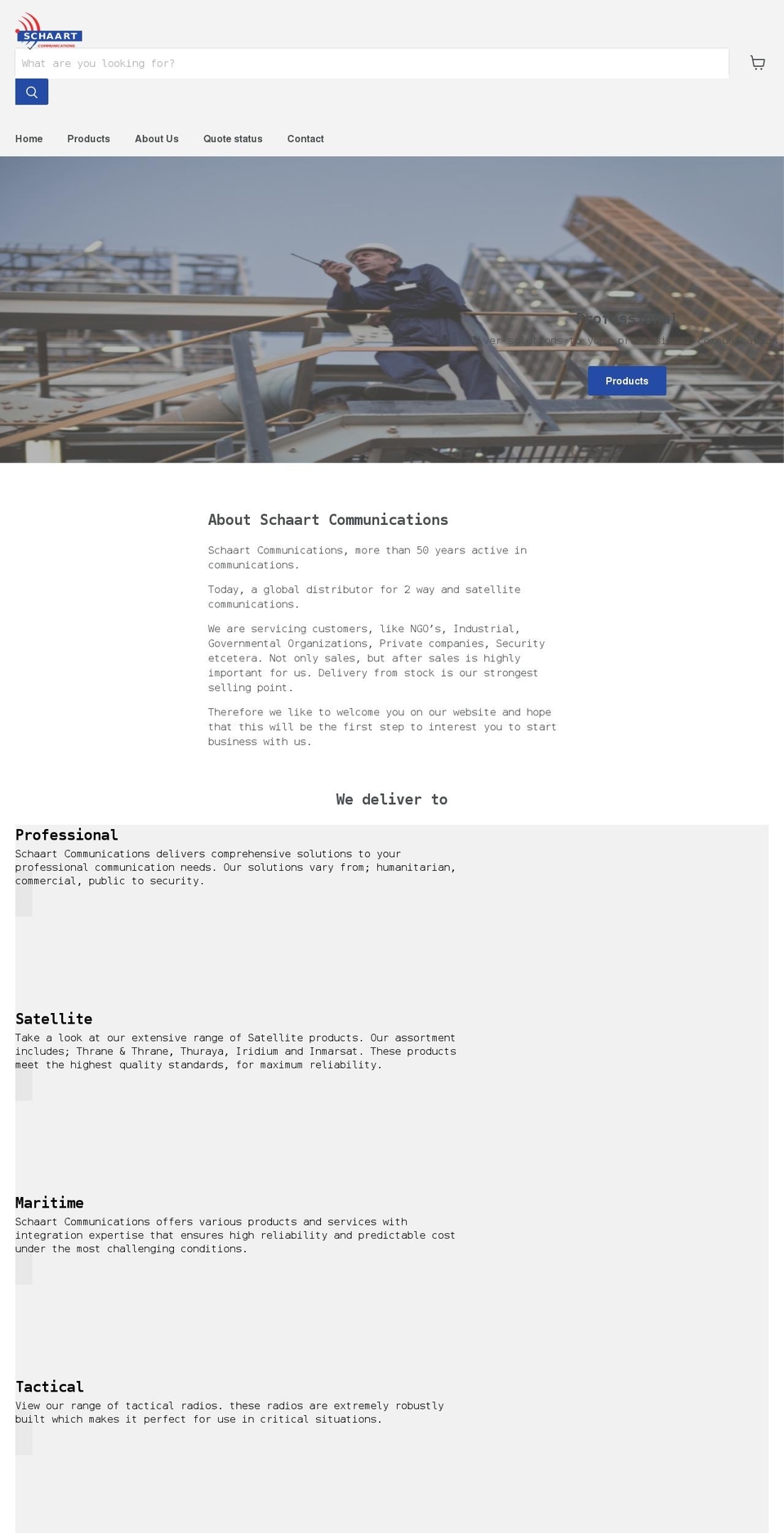 schaart.nl shopify website screenshot