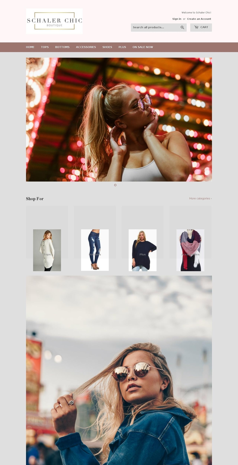 schalerchic.com — Shopify storefront screenshot