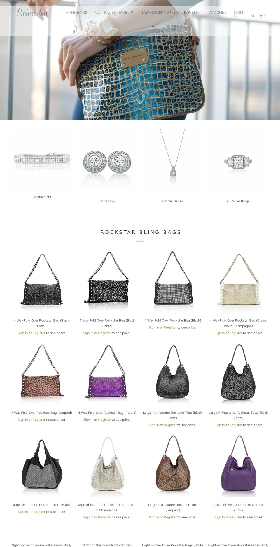 schandra.com shopify website screenshot