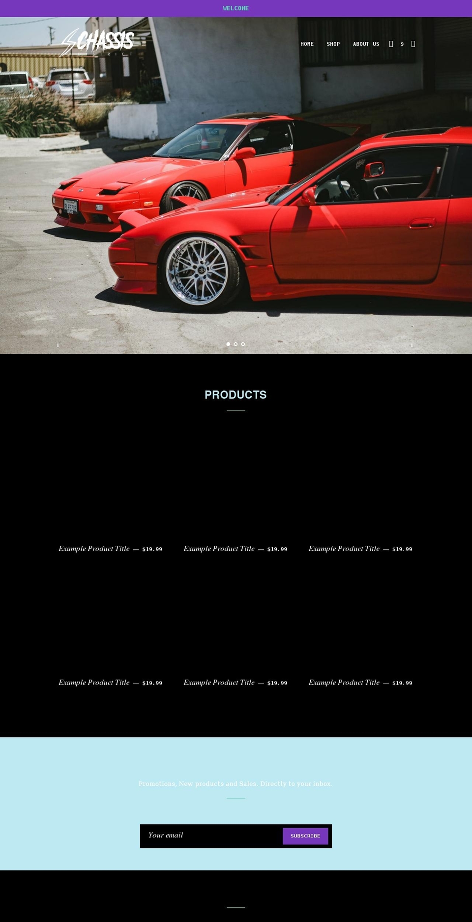 schassisdistrict.com shopify website screenshot