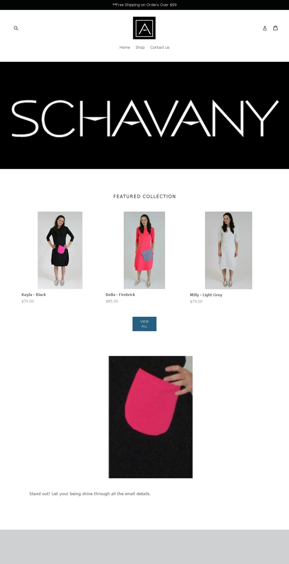 schavany.com shopify website screenshot