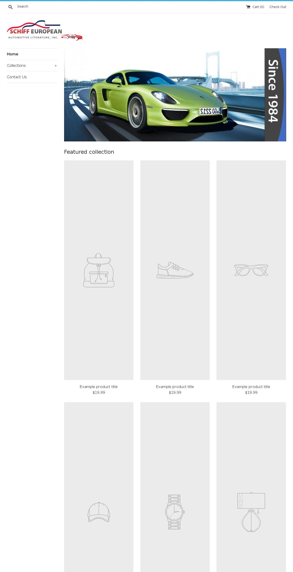 schiffeuropean.com shopify website screenshot