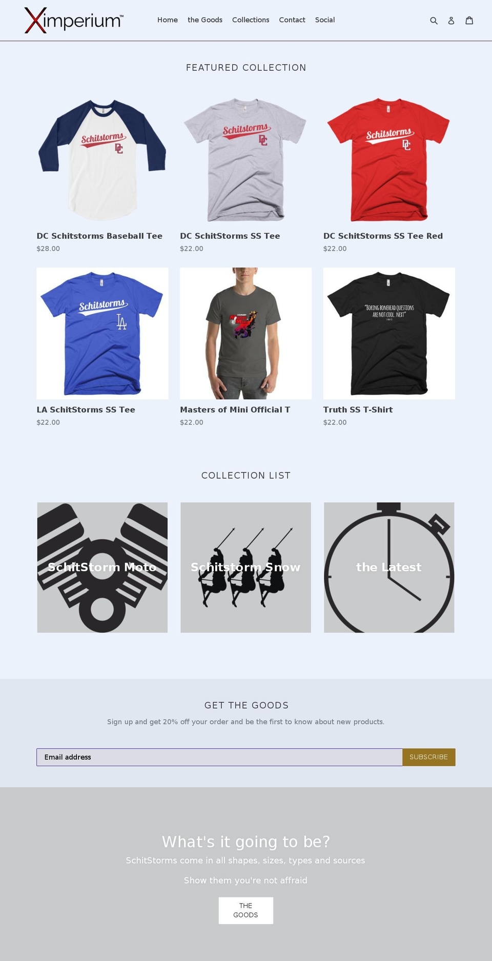 schitstorm.com — Shopify storefront screenshot